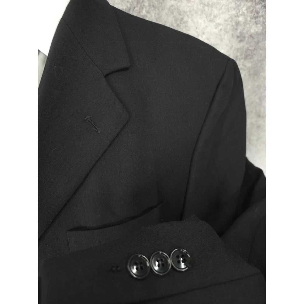 Gianfranco Ruffini  Blazer Jacket Mens 40S Black Sports Coat 3 Buttons Business‎